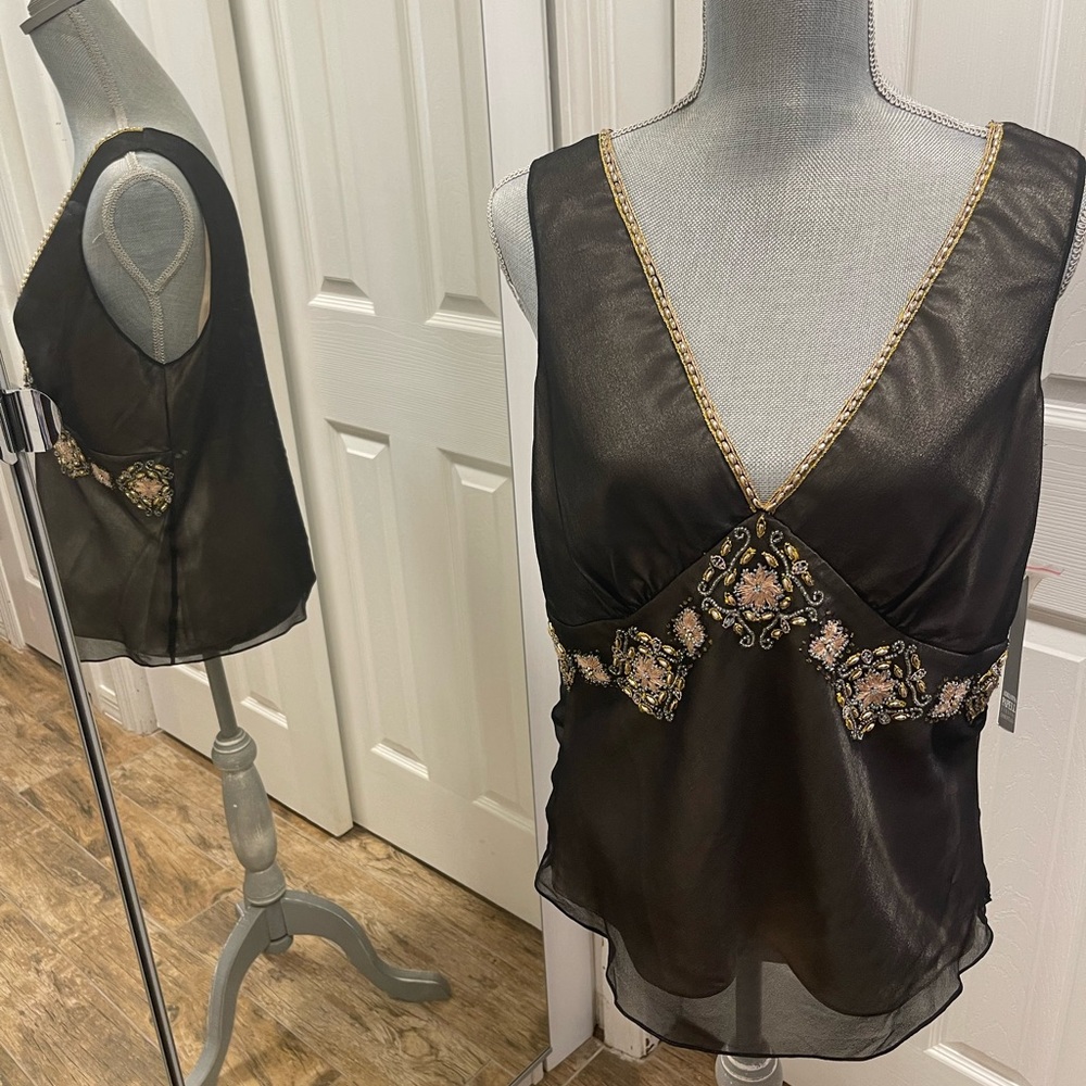 NWT Adrianna Papell Evening Top Sz XL